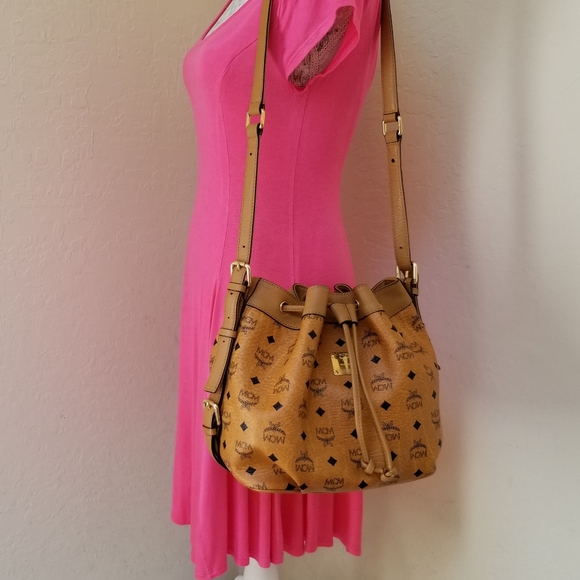 MCM Handbags - MCM Bucket Style Leather Shoulder Bag